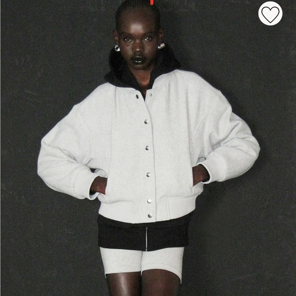 H&M Felted Bomber Jacket - Picture 2 of 12